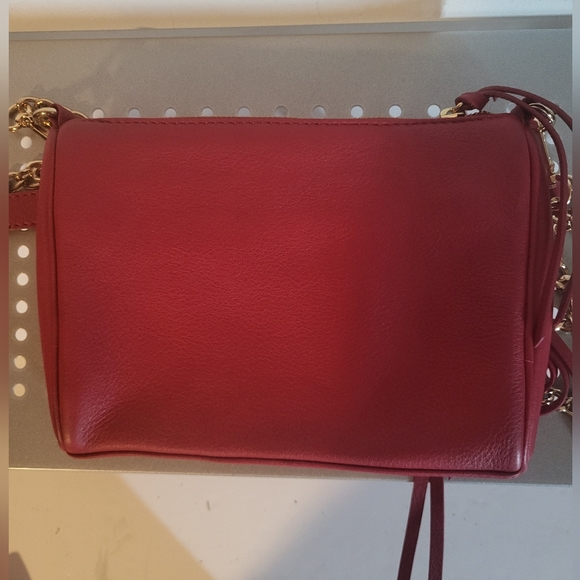 RED LEATHER DANIER CROSSBODY - Picture 6 of 6